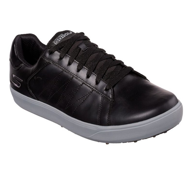 Skechers Go Drive 4 - Lx - Mens Golf Shoes Black/Grey [AU-OW3213]